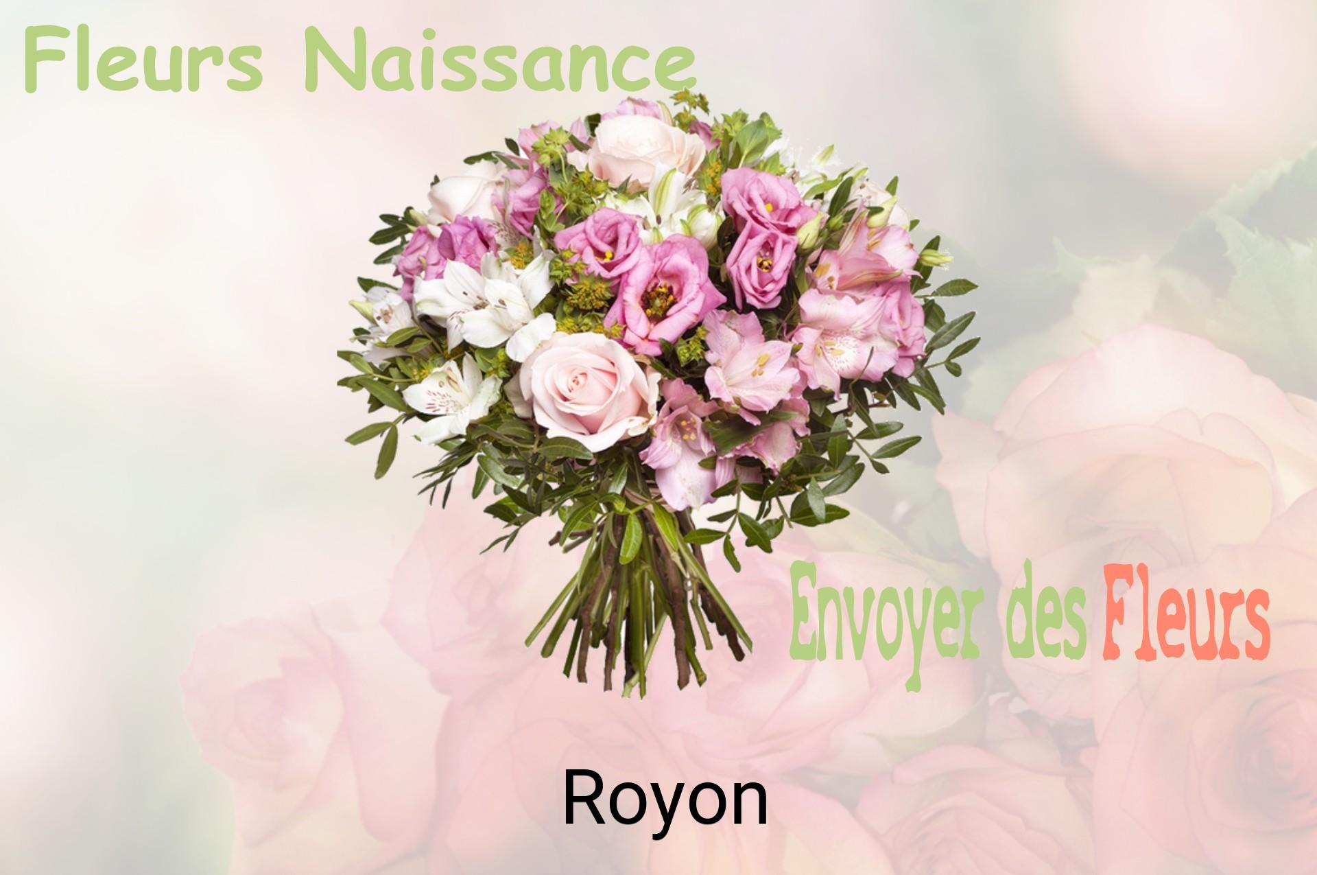 Bouquet de fleurs de naissance livré à Royon